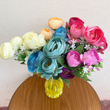 Modern Design Flower Bunches Two Tone