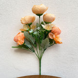 Modern Design Flower Bunches Two Tone
