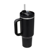 Hot/Cool Large Capacity Tumbler Stainless Steel Insulated Water Bottle With Straw - Leakproof, Vacuum-Sealed, 1200ml