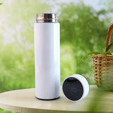 Temperature Display Vacuum Insulated Water Bottle 17oz,Thermo Flask Made of Premium Stainless Steel Coffee Cup, Smart Cup, Novelty Gift Mug, FDA Safty