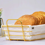 Stylish Tableware Elegant Silver & Golden Bread Serving Baskets – Rectangular & Oval Tableware Collection for Dining & Parties