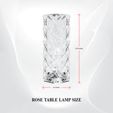 Crystal Diamond Touch Lamp – 3 Color Dimmable LED Table Lamp