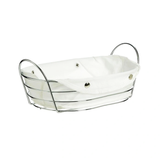 Stylish Tableware Elegant Silver & Golden Bread Serving Baskets – Rectangular & Oval Tableware Collection for Dining & Parties