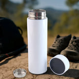 Temperature Display Vacuum Insulated Water Bottle 17oz,Thermo Flask Made of Premium Stainless Steel Coffee Cup, Smart Cup, Novelty Gift Mug, FDA Safty