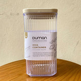Airtight Acrylic Spice Container Set – 3 Pcs Transparent Seasoning Jars with Lids