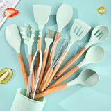 12-Piece Silicone Kitchen Utensil Set with Storage Box – Heat Resistant Cooking Tools Set