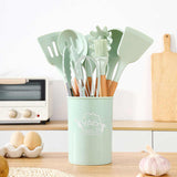 12-Piece Silicone Kitchen Utensil Set with Storage Box – Heat Resistant Cooking Tools Set
