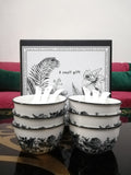6-Piece Ceramic Bowls & Spoons Gift Set – Premium Quality Serving & Dining Set