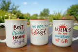 Friendship Quote Large Coffee Mug – Perfect Gift for Best Friends (Cute & Stylish)400ML