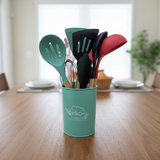 12-Piece Premium Silicone Multicolor Cooking Utensils Set – Non-Stick Heat Resistant  Kitchen Tool Set