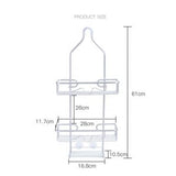 Chrome Bathroom Caddy & Organizer – Rust-Resistant Shower Storage Rack