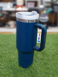 Hot/Cool Large Capacity Tumbler Stainless Steel Insulated Water Bottle With Straw - Leakproof, Vacuum-Sealed, 1200ml