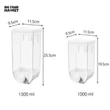 Acrylic Glass Food Storage Container – Airtight Transparent Kitchen Organizer Jar