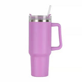 Hot/Cool Large Capacity Tumbler Stainless Steel Insulated Water Bottle With Straw - Leakproof, Vacuum-Sealed, 1200ml