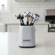 Cartoon Animal Fruit Fork Set with Storage Box – Stainless Steel Kids Dessert Toothpicks