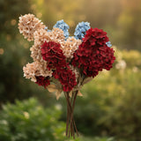 Luxury Artificial Velvet Flower Bunches – Elegant Vase & Home Décor Arrangement