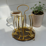 Glass Drying Rack Metal With Drainer Holder