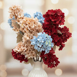 Luxury Artificial Velvet Flower Bunches – Elegant Vase & Home Décor Arrangement