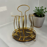 Glass Drying Rack Metal With Drainer Holder