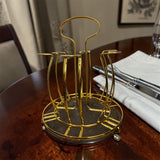 Glass Drying Rack Metal With Drainer Holder