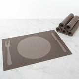 Assorted PVC Table Mats Grey (Pack of 6)