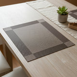 Assorted PVC Table Mats Grey (Pack of 6)