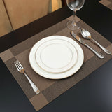 Assorted PVC Table Mats Grey (Pack of 6)