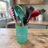 12-Piece Premium Silicone Multicolor Cooking Utensils Set – Non-Stick Heat Resistant  Kitchen Tool Set