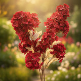 Luxury Artificial Velvet Flower Bunches – Elegant Vase & Home Décor Arrangement