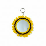 Handmade Fuzzy Mirror Keychain – Cute  Design Mini Pocket Mirror Keyring