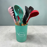 12-Piece Premium Silicone Multicolor Cooking Utensils Set – Non-Stick Heat Resistant  Kitchen Tool Set