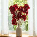 Luxury Artificial Velvet Flower Bunches – Elegant Vase & Home Décor Arrangement