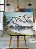 Serene Mountain Landscape Wall Art – Nature-Inspired Scenic Home Décor
