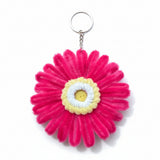 Handmade Fuzzy Mirror Keychain – Cute  Design Mini Pocket Mirror Keyring