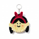 Handmade Fuzzy Mirror Keychain – Cute  Design Mini Pocket Mirror Keyring