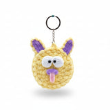 Handmade Fuzzy Mirror Keychain – Cute  Design Mini Pocket Mirror Keyring