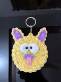 Handmade Fuzzy Mirror Keychain – Cute  Design Mini Pocket Mirror Keyring