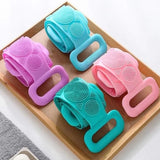 Silicone Back & Body Scrubber – Long Handle Exfoliating Bath Brush