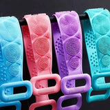 Silicone Back & Body Scrubber – Long Handle Exfoliating Bath Brush