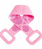 Silicone Back & Body Scrubber – Long Handle Exfoliating Bath Brush