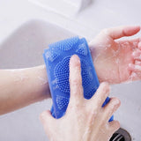 Silicone Back & Body Scrubber – Long Handle Exfoliating Bath Brush