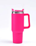 Hot/Cool Large Capacity Tumbler Stainless Steel Insulated Water Bottle With Straw - Leakproof, Vacuum-Sealed, 1200ml