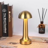 USB Rechargeable Portable Touch Control Dimmable 3 Light Color Tunable Table Lamp for Hotel, Cafe