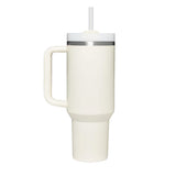 Hot/Cool Large Capacity Tumbler Stainless Steel Insulated Water Bottle With Straw - Leakproof, Vacuum-Sealed, 1200ml