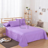 Luxury Cotton Fitted Bed Sheet – Soft, Breathable & Perfect Fit (Purple)
