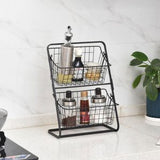 2-Tier Kitchen Spice Rack Organizer – Space-Saving Countertop Storage Shelf
