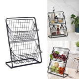 2-Tier Kitchen Spice Rack Organizer – Space-Saving Countertop Storage Shelf