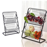 2-Tier Kitchen Spice Rack Organizer – Space-Saving Countertop Storage Shelf