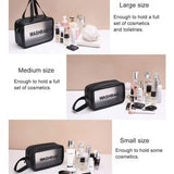 Clear Waterproof Toiletry & Makeup Bag – Portable PVC Cosmetic Organizer with Zipper for Travel & Daily Use