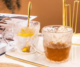 Glacier Pattern Frosted Glass Mugs-6 Pcs